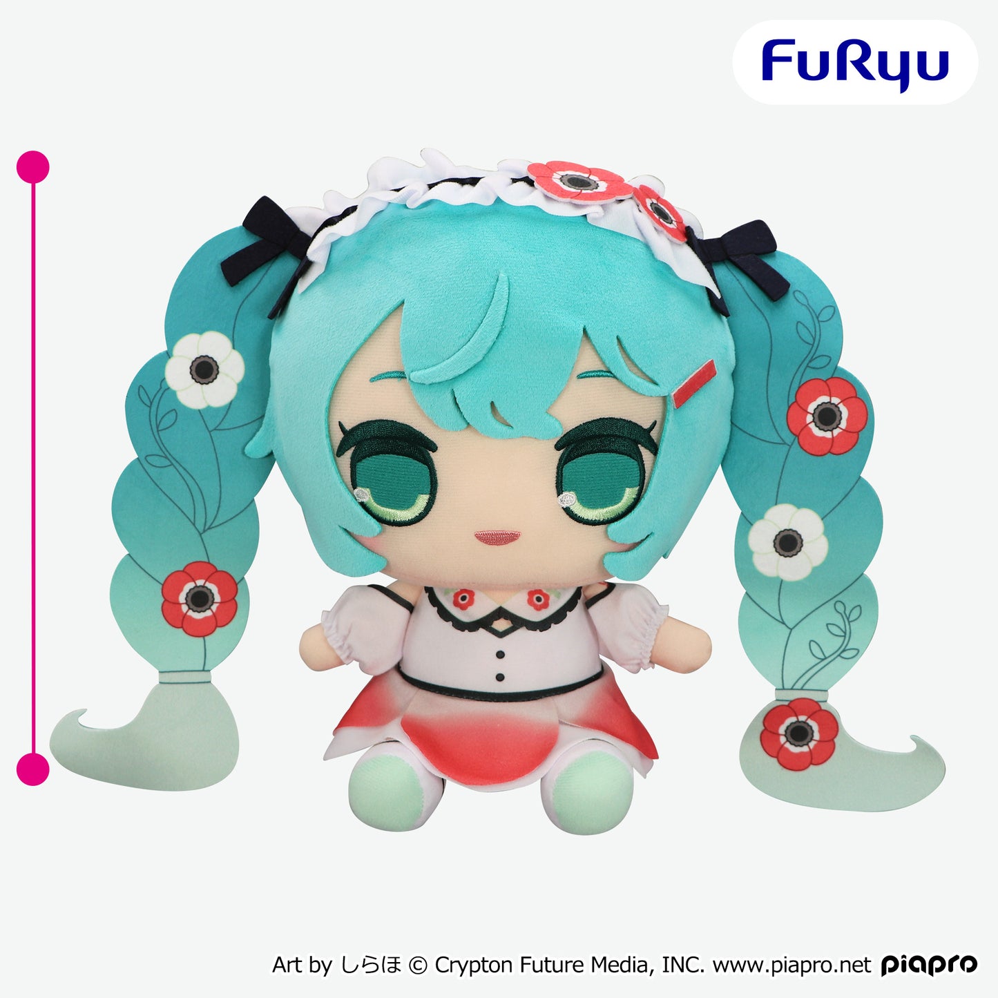 Hatsune Miku Kurumaru BIG Plush Toy - Anemone Ver.