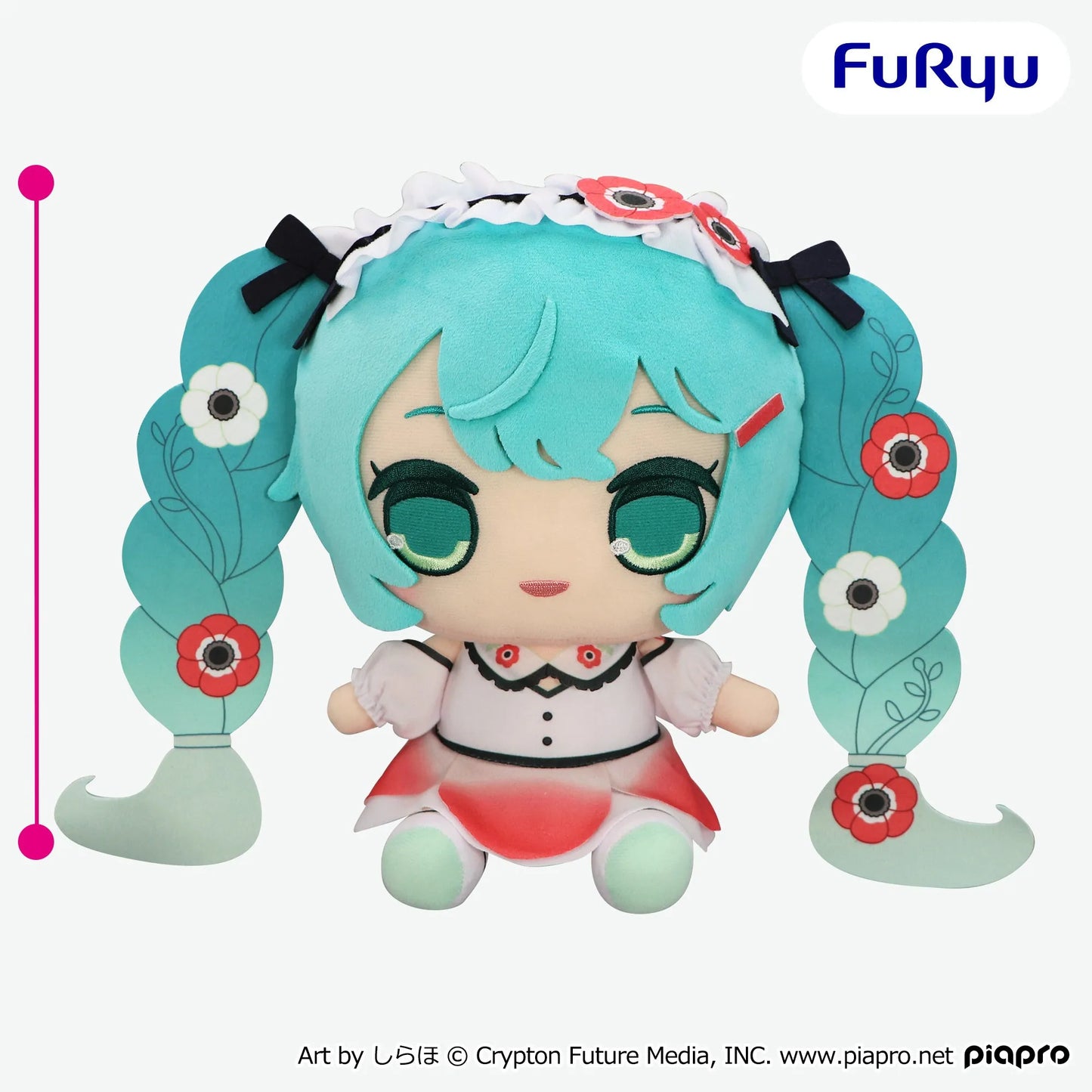 Hatsune Miku Kurumaru BIG Plush Toy - Anemone Ver.