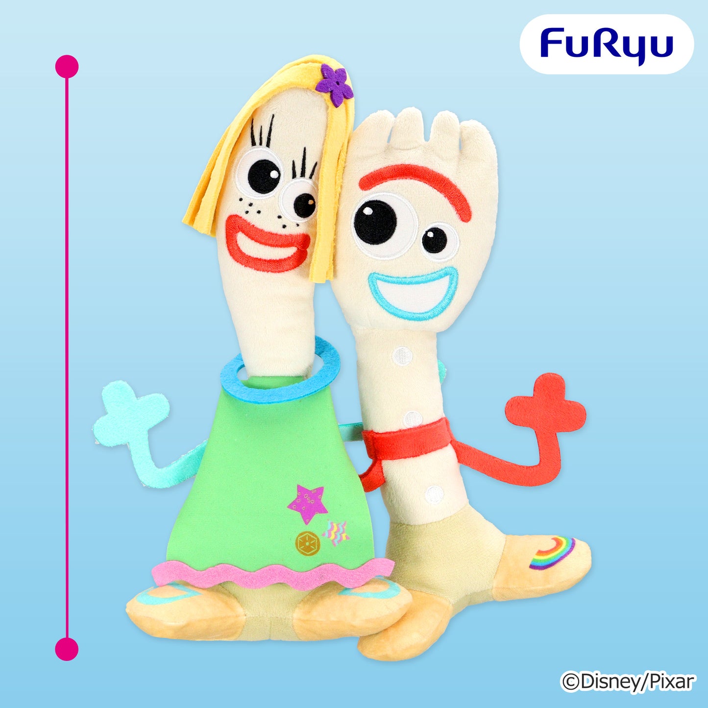 Toy Story 5 Pair Plush Toy - Forky & Karen Beverly