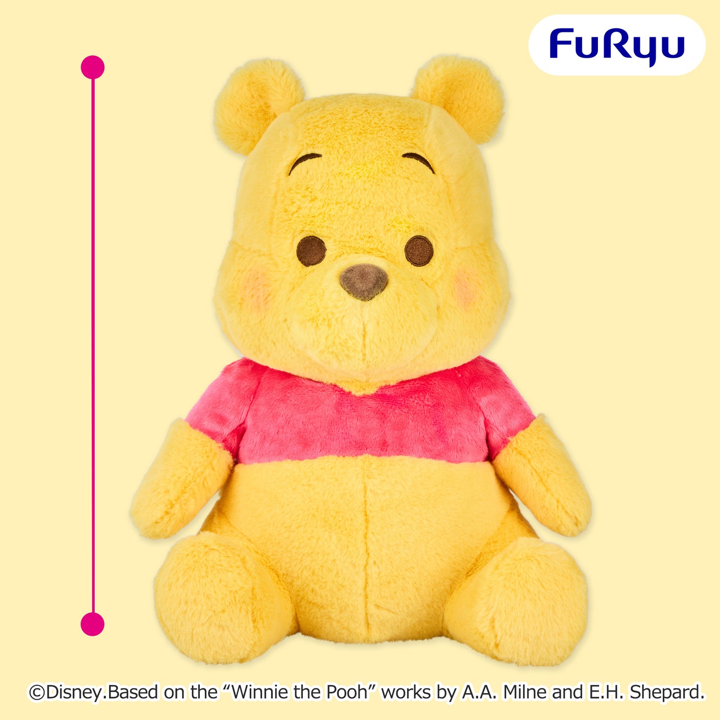 Winnie the Pooh FukuFuku Mottiri Fluffy Super BIG Plush Toy