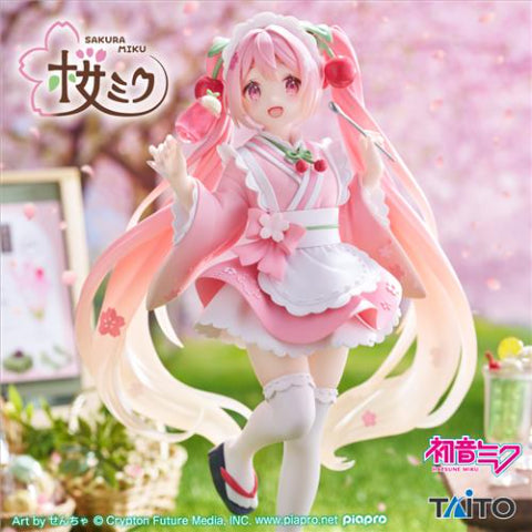 Sakura Miku Coreful Figure -Newly Drawn Japanese Style Cafe Ver.