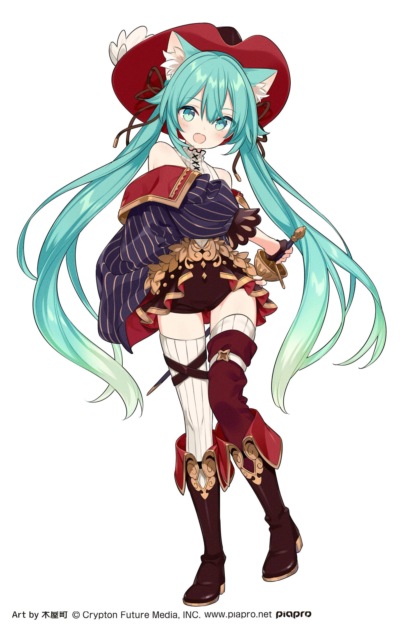 Hatsune Miku Wonderland Figure - Puss in Boots | animota