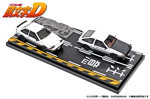 1/64 Initial D Set Vol.1 Takumi Fujiwara Trueno (AE86) & Shinji Inui Trueno 2-door (AE86) | animota