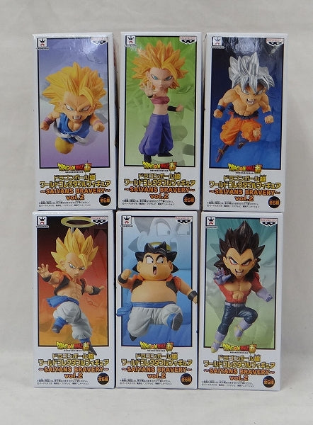 Dragon Ball Super World Collectable Figure -SAIYANS BRAVERY ~ vol.2 6 types set 38203 | animota