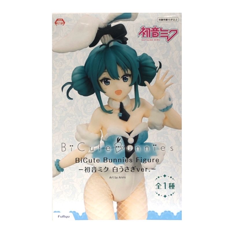 Flue BICUTE BUNNIES FIGURE-Hatsune Miku White Rabbit Ver.-11626 | animota