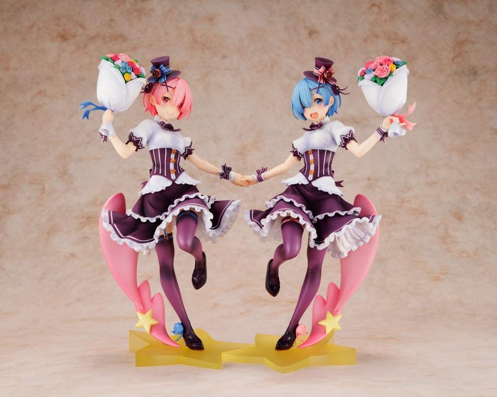 KDcolle Re:ZERO -Starting Life in Another World- Ram & Rem Birthday Celebration Ver. Complete Set 1/7 Complete Figure | animota