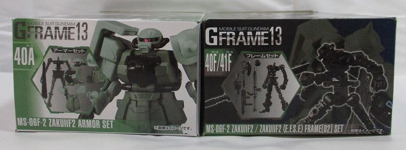 Mobile Suit Gundam GFRAME13 (G Frame 13) 40 MS-06F-2 Zaku IIF2 2 types set (Armor Set & Frame Set) | animota