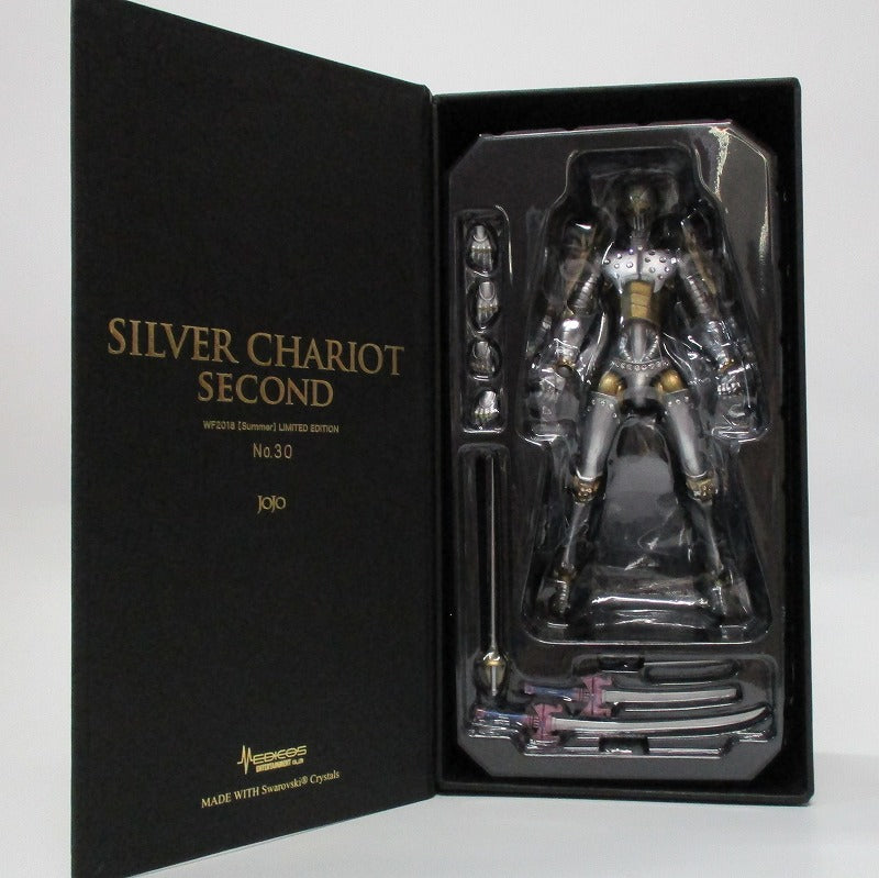 Super statue Movable JoJo's Bizarre Adventure Part 3 Silver Chariotz Second Swarovsky Limited Edition | animota