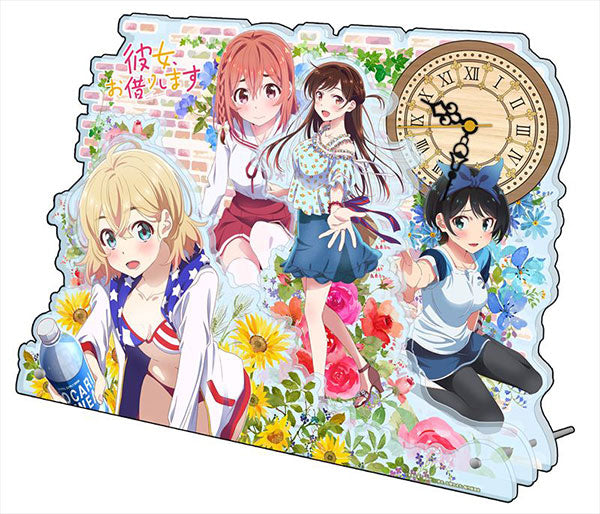 Rent-A-Girlfriend BIG Acrylic Table Clock | animota