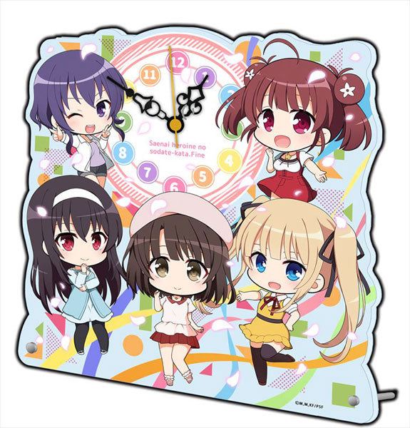 Movie "Saekano: How to Raise a Boring Girlfriend (Saenai Heroine no Sodatekata) Fine" Puchichoko Acrylic Table Clock | animota