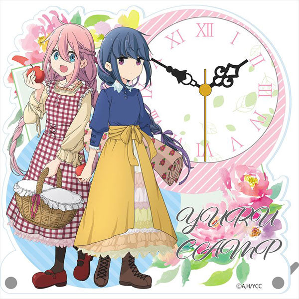 Yuru Camp Forest Girl Acrylic Table Clock | animota