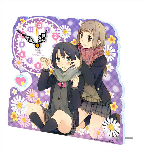 Adachi to Shimamura Acrylic Table Clock | animota