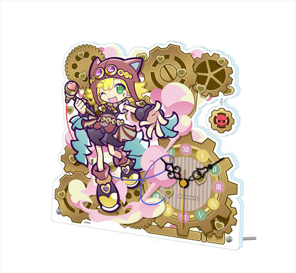 Puyo Puyo Acrylic Table Clock Steam City Amitie | animota