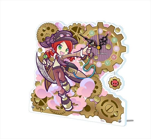 Puyo Puyo Acrylic Table Clock Steam City Ringo | animota