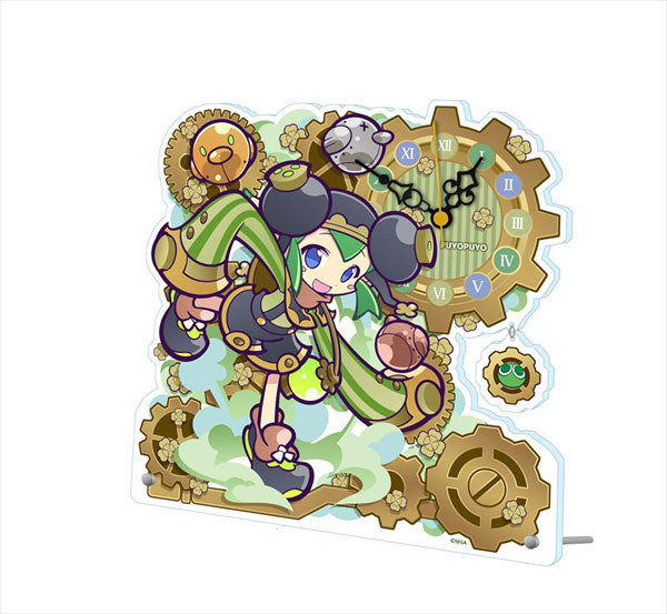 Puyo Puyo Acrylic Table Clock Steam City Rider | animota