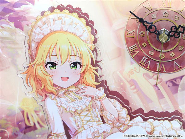 THE IDOLM@STER Cinderella Girls BIG Acrylic Table Clock Momoka Sakurai Innocent White + Ver. | animota