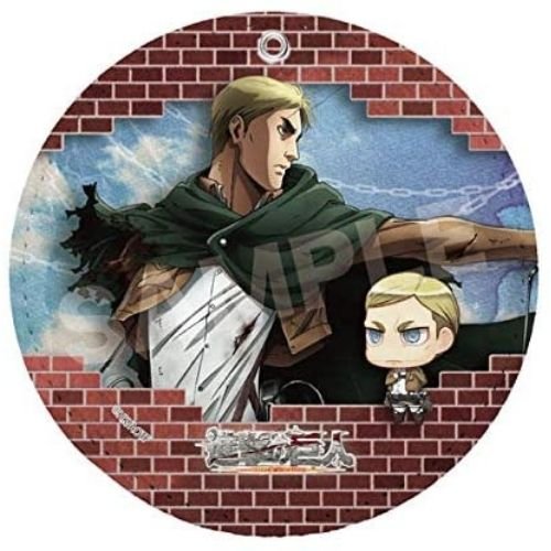 "Attack on Titan" Leather Coaster Keychain 10 Erwin | animota