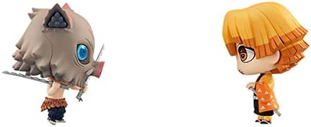 Chimi Mega Buddy Series! Demon Slayer: Kimetsu no Yaiba Zenitsu Agatsuma & Inosuke Hashibira Set | animota