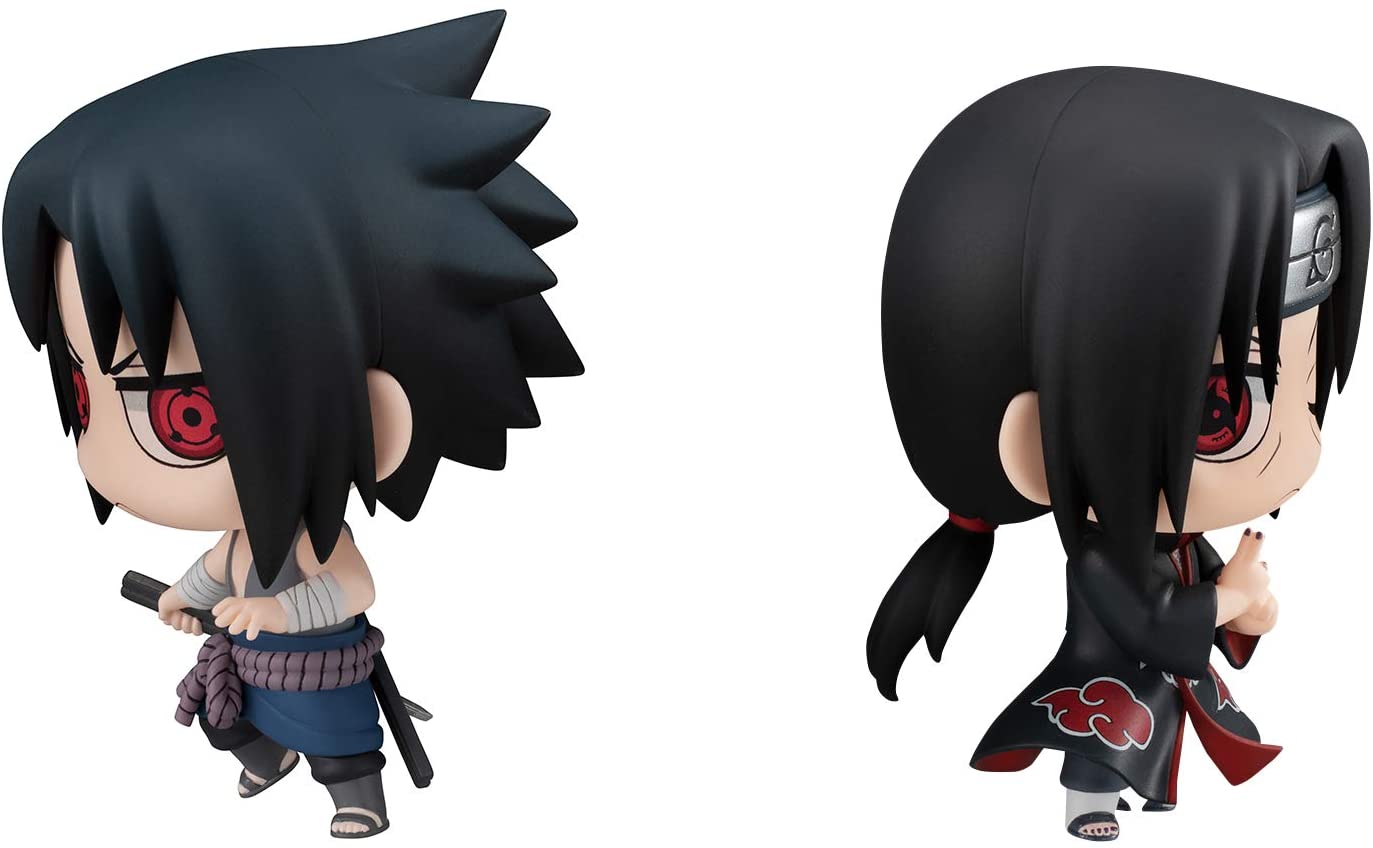 Chimi Mega Buddy Series! NARUTO Shippuden Sasuke Uchiha & Itachi - Brothers Confrontation Set | animota