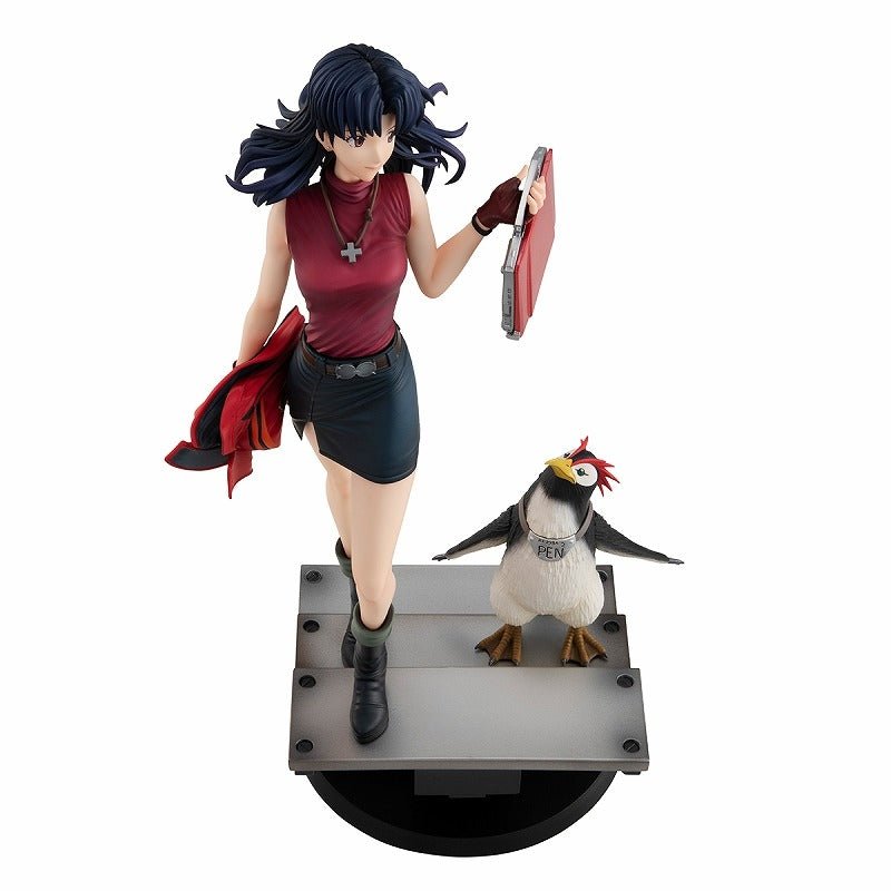 GALS Series Rebuild of Evangelion Misato Katsuragi & Penpen Complete Figure | animota