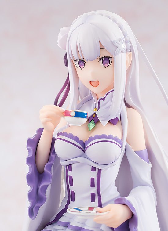 KDcolle Re:ZERO -Starting Life in Another World- Emilia Tea Party Ver. 1/7 Complete Figure | animota