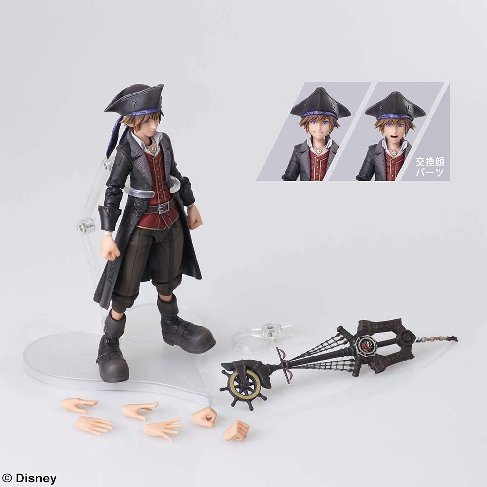 KINGDOM HEARTS III BRING ARTS Sora Pirates of the Caribbean ver. Action Figure | animota