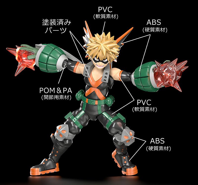 MODEROID My Hero Academia Katsuki Bakugo Plastic Model | animota