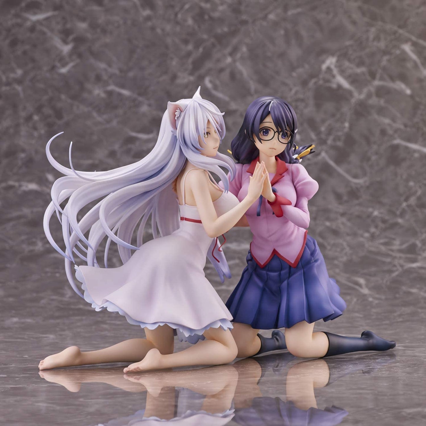 "Nekomonogatari" Tsubasa Hanekawa 2pk Set Complete Figure | animota