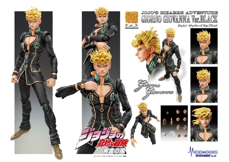 Super Action Statue JoJo's Bizarre Adventure Part 5 Giorno Giovanna Ver.BLACK | animota