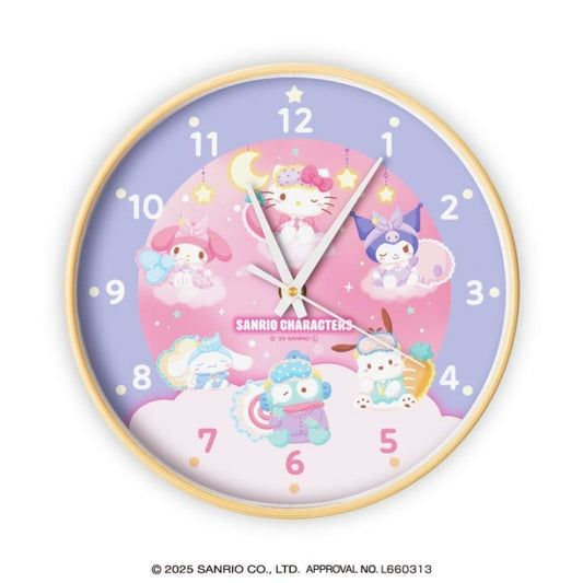 Sanrio Characters Nemunemu Dreaming Wall Clock