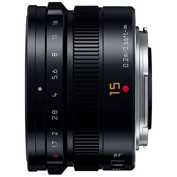 Panasonic Camera Lens LEICA DG SUMMILUX 15mm/F1.7 ASPH. LUMIX Black H-X015-K [Micro Four Thirds / Single Focal Length Lens]