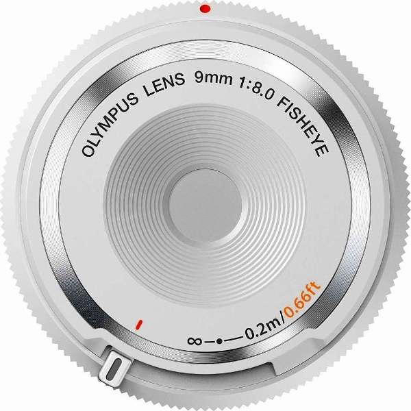 OLYMPUS Camera Lens Fisheye Body Cap Lens White BCL-0980 [Micro Four Thirds /Single Focal Length Lens], Camera & Video Camera Lenses, animota