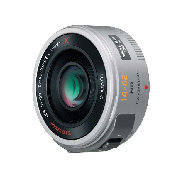 Panasonic Camera Lens LUMIX G X VARIO PZ 14-42mm/F3.5-5.6 ASPH./ POWER O.I.S. LUMIX Silver H-PS14042-S [Micro Four Thirds / zoom lens]
