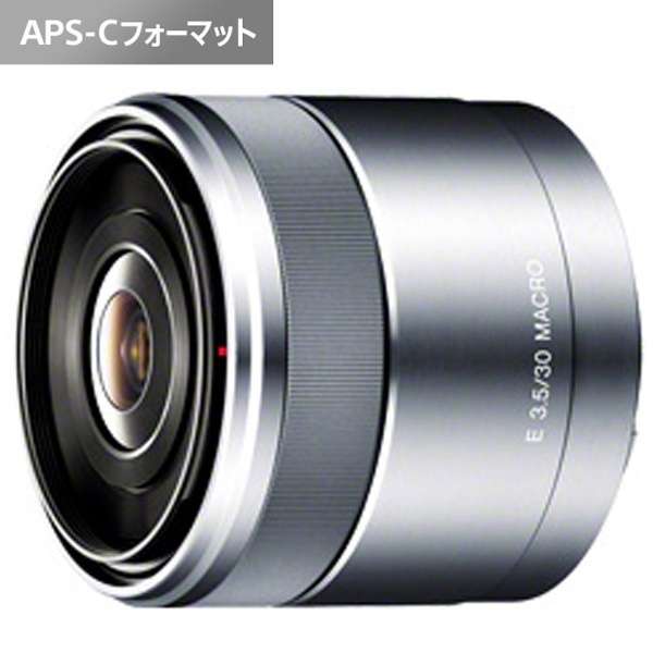 SONY Camera Lens E 30mm F3.5 Macro for APS-C Silver SEL30M35 [Sony