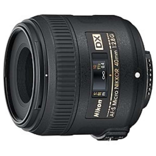 Nikon Kameraobjektiv AF-S DX Micro NIKKOR 40 mm 1:2,8G für APS-C NIKKOR Schwarz [Nikon F / Objektiv mit fester Brennweite]