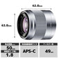 SONY Camera Lens E 50mm F1.8 OSS for APS-C Silver SEL50F18 [Sony E /Single Focal Length Lens]