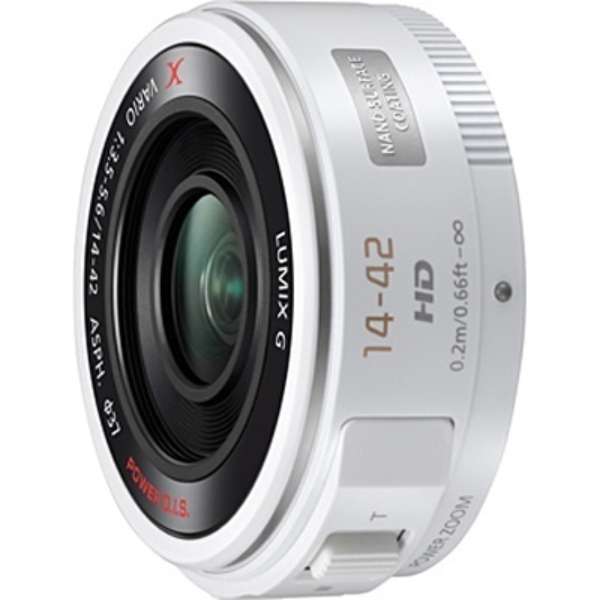 Panasonic Camera Lens LUMIX G X VARIO PZ 14-42mm/F3.5-5.6 ASPH./ POWER O.I.S. LUMIX White H-PS14042-W [Micro Four Thirds / Zoom Lens]