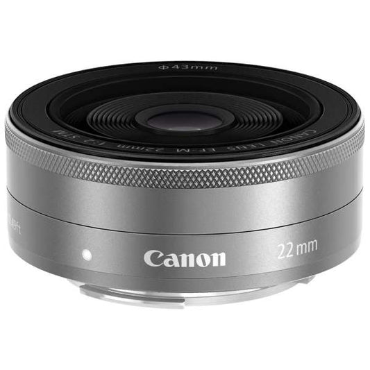 CANON Camera Lens EF-M22mm F2 STM Silver [Canon EF-M /Single Focal Length Lens]