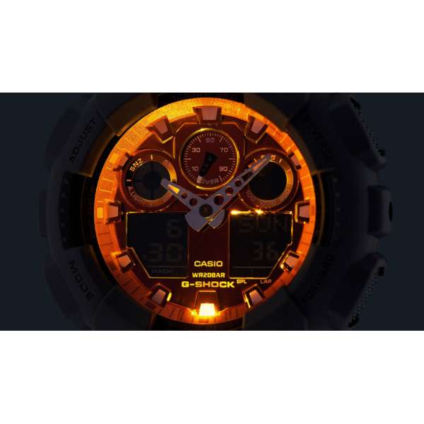 ANALOG-DIGITAL - 100 SERIES - GA-100FL-8AJF, Watches, animota