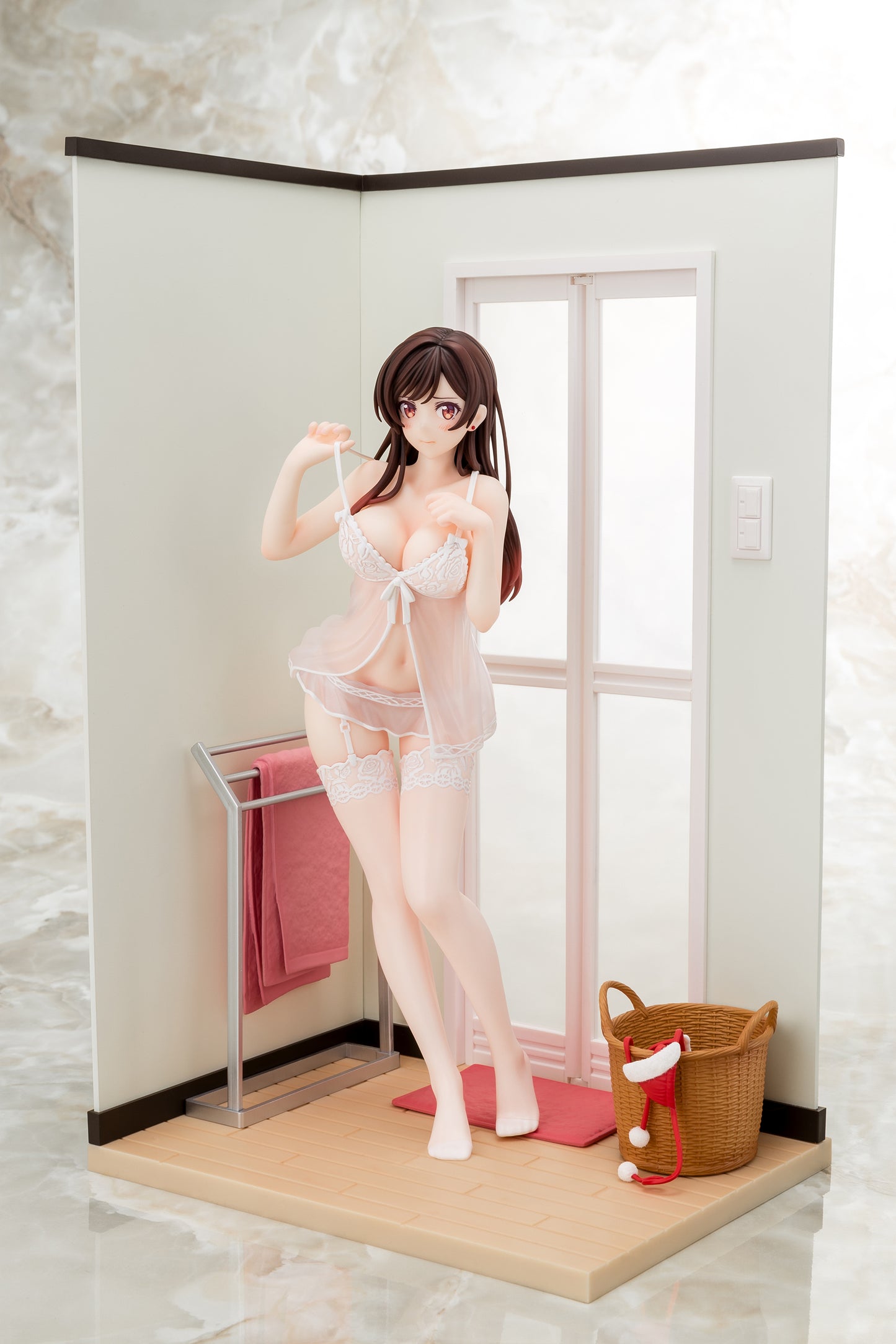 Rent-A-Girlfriend Mizuhara Chizuru See-through Lingerie Figure Angel White Ver.