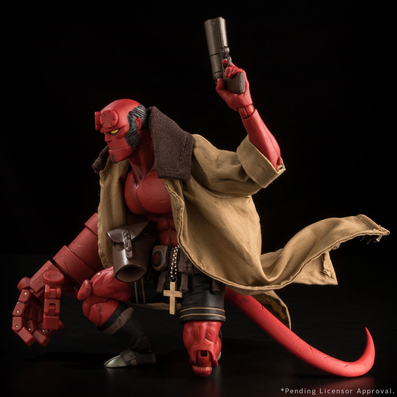 Hellboy フィギュア コート付き Hellboy 30th Anniversary 1/12 Scale Action Figure