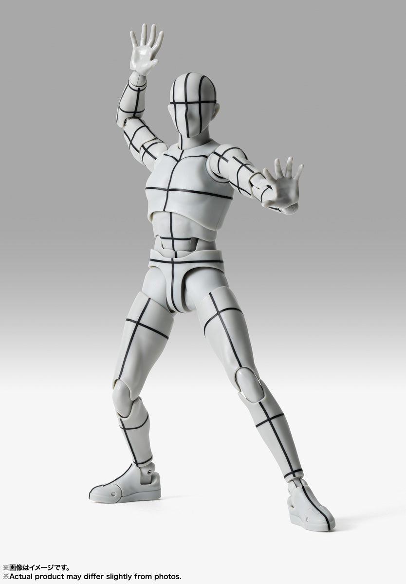 S.H.Figuarts Body-kun -Sports- Edition -Wire Frame- (Gray Color Ver.)