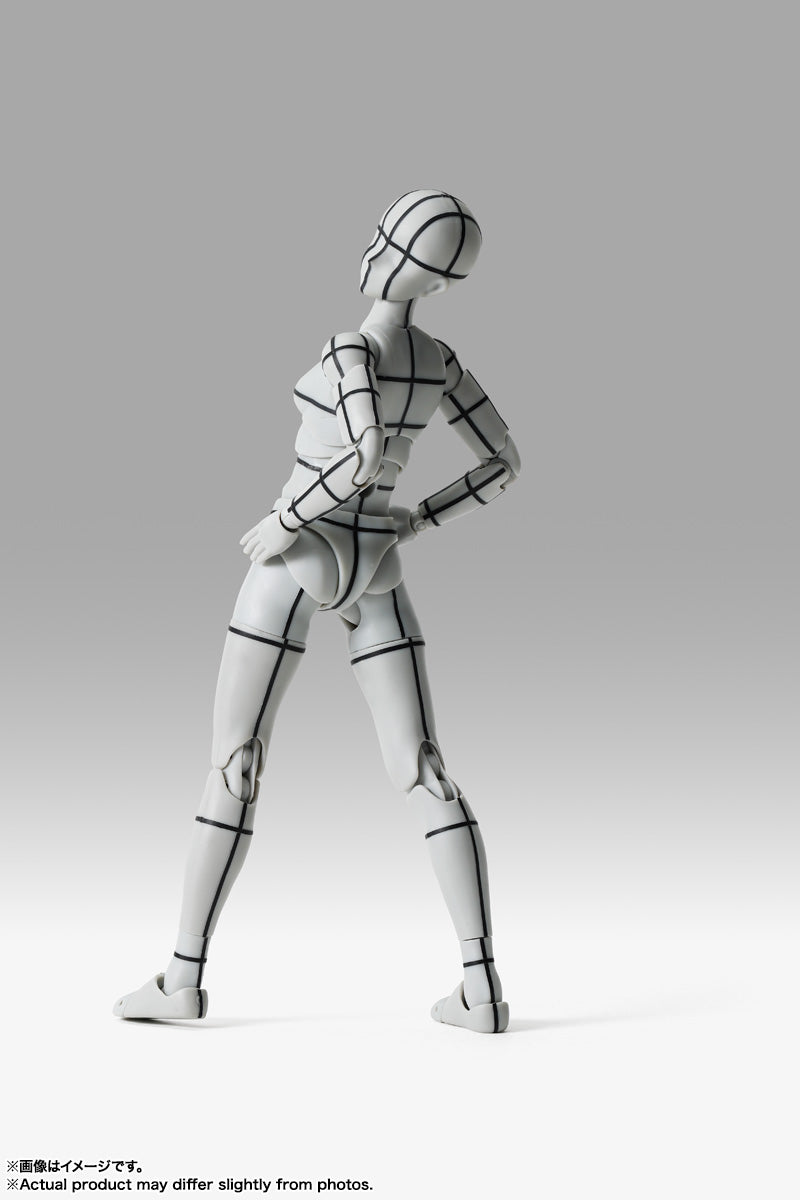 S.H.Figuarts Body-chan -Sports- Edition -Wire Frame- (Gray Color Ver.)