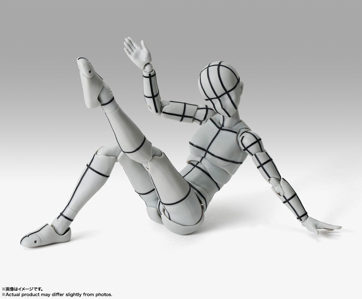 S.H.Figuarts Body-chan -Sports- Edition -Wire Frame- (Gray Color Ver.)