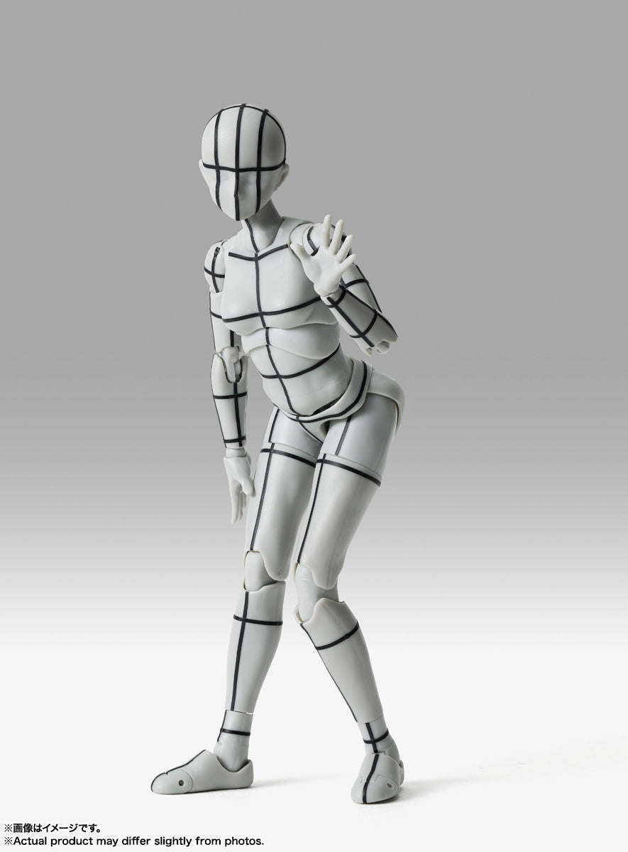 S.H.Figuarts Body-chan -Sports- Edition -Wire Frame- (Gray Color Ver.)