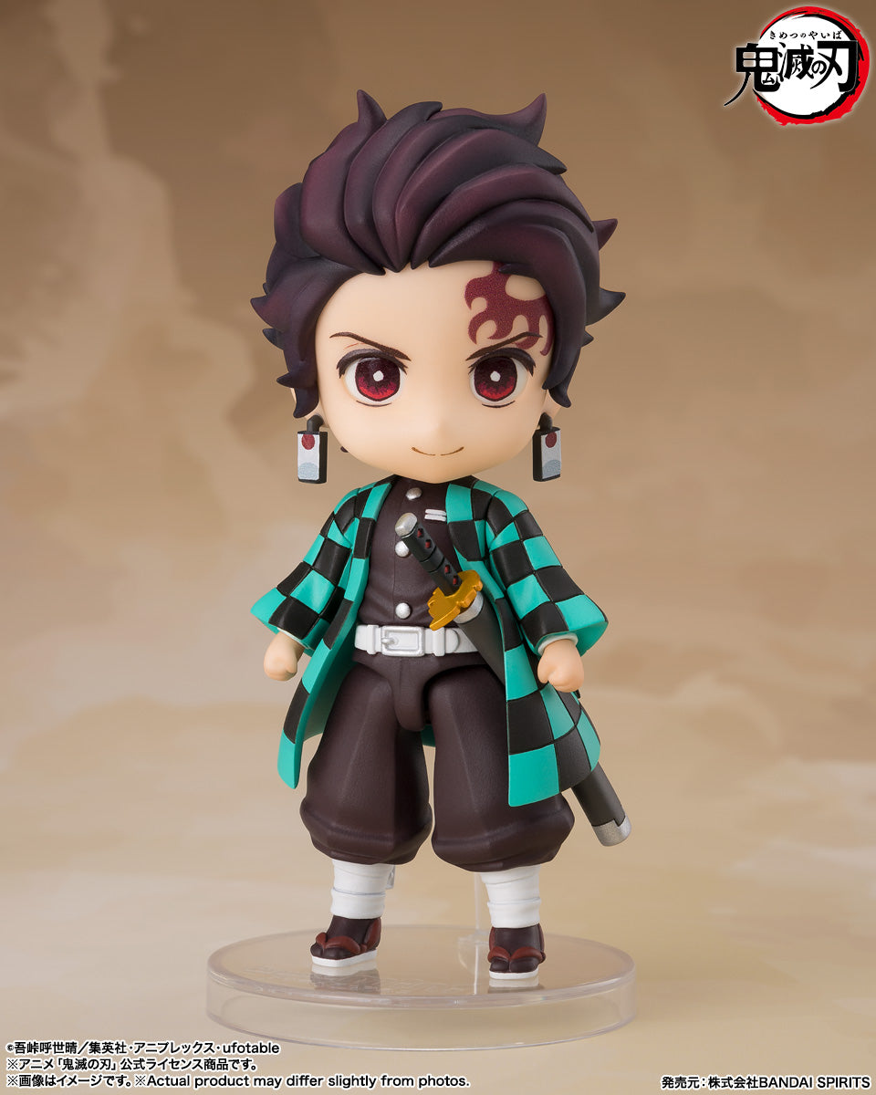 Figuarts Mini "Demon Slayer: Kimetsu no Yaiba" Kamado Tanjiro (Nichirin Blade of Rengoku Kyojuro's Tsuba Ver.), Action & Toy Figures, animota