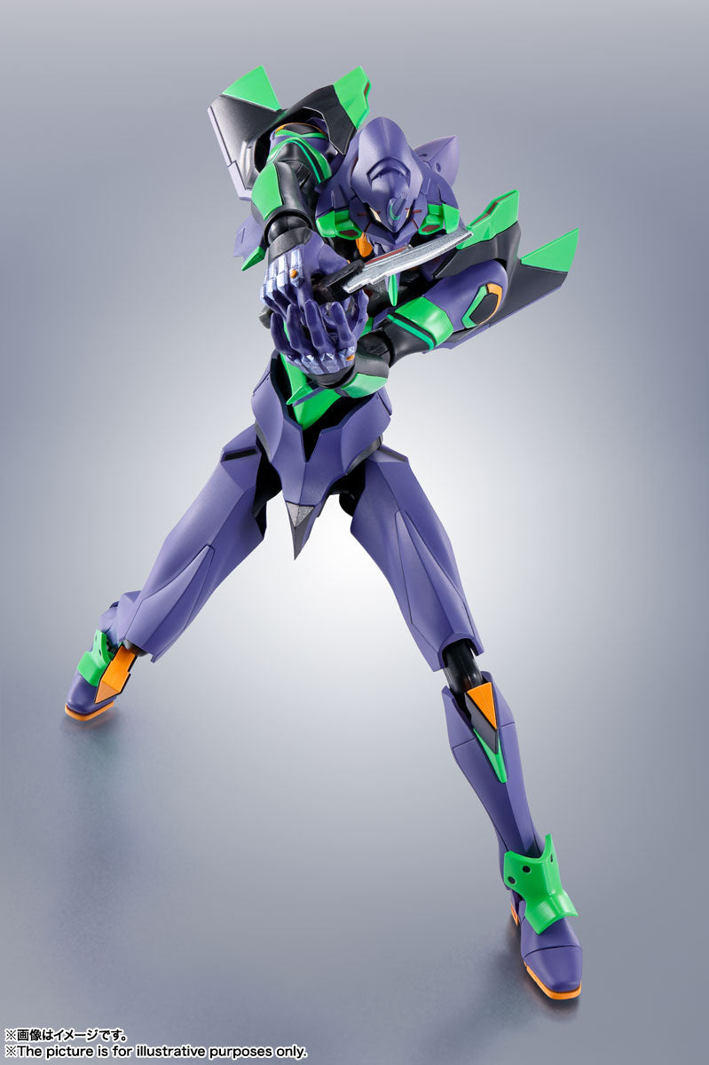 【Resale】Robot Spirits SIDE EVA "Rebuild of Evangelion" EVA-01 + Spear of Cassius -Renewal Color Edition-