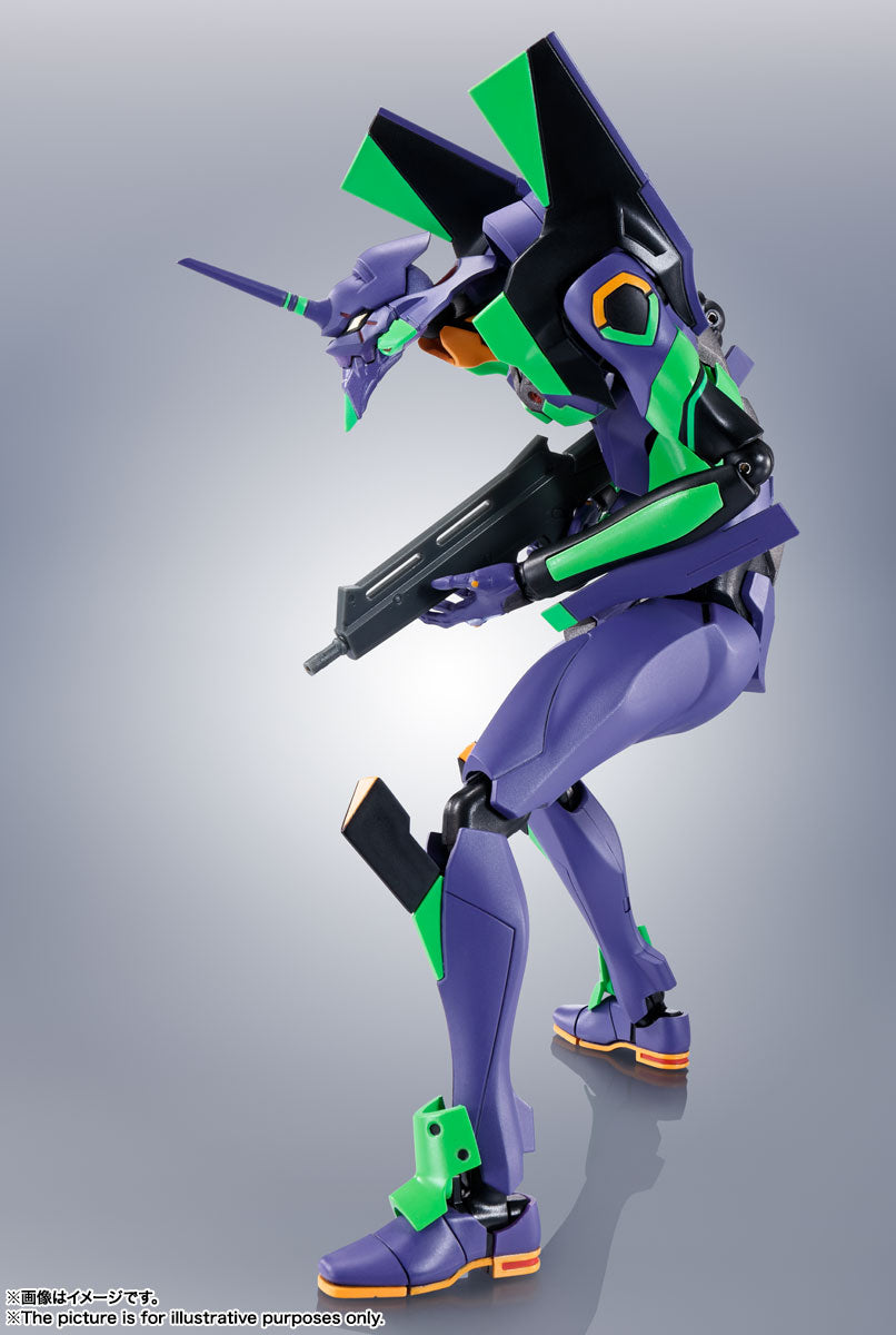 【Resale】Robot Spirits SIDE EVA "Rebuild of Evangelion" EVA-01 + Spear of Cassius -Renewal Color Edition-