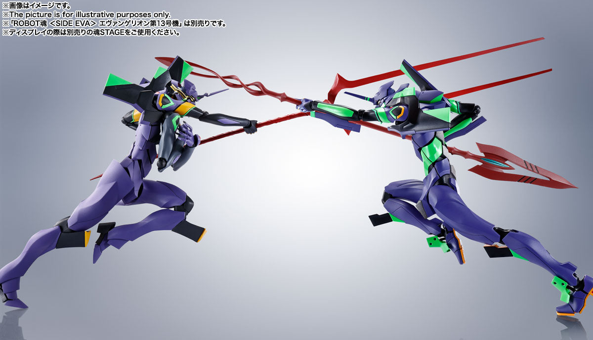 【Resale】Robot Spirits SIDE EVA "Rebuild of Evangelion" EVA-01 + Spear of Cassius -Renewal Color Edition-