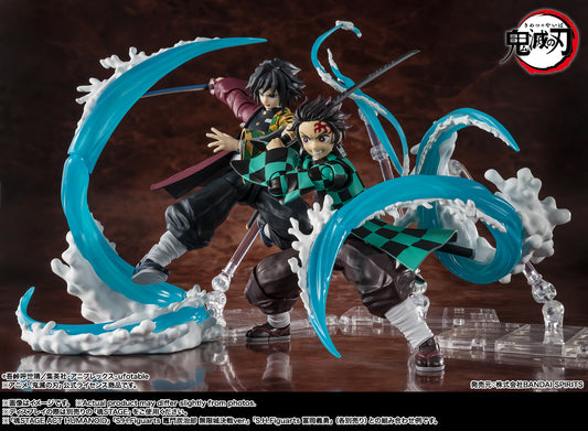 S.H.Figuarts "Demon Slayer: Kimetsu no Yaiba" Kamado Tanjiro & Tomioka Giyu Water Breathing Effect Parts Set